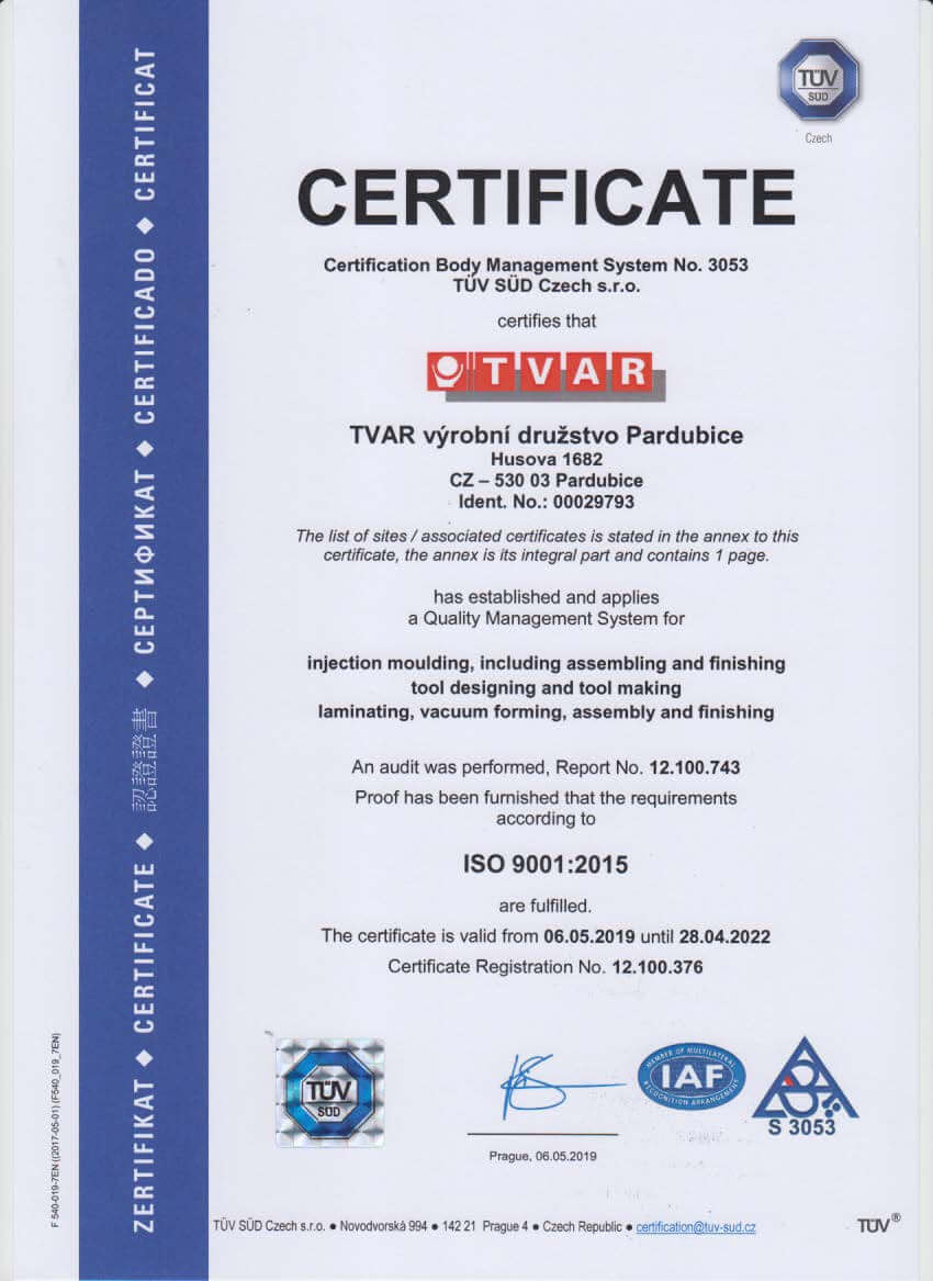 Certificate ISO