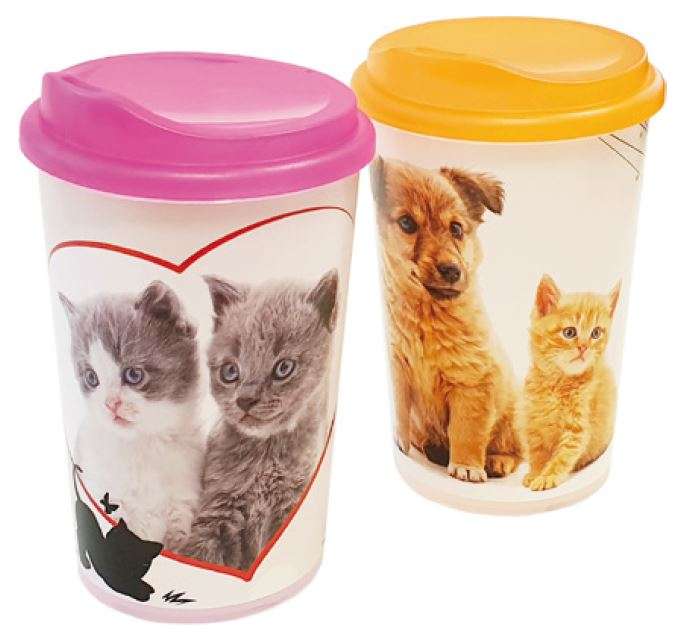 Cup 4 dl with drinker - pets animals